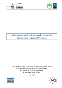 Advanced numerical framework to simulate Incremental