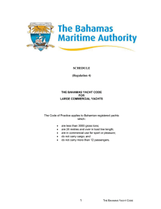 The Bahamas Yacht Code (BYC) - The Bahamas Maritime Authority