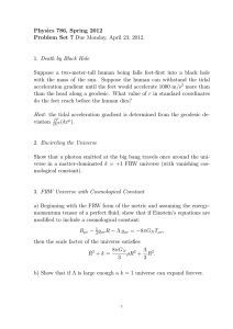 Physics 786, Spring 2012 Problem Set 7 Due Monday, April 23