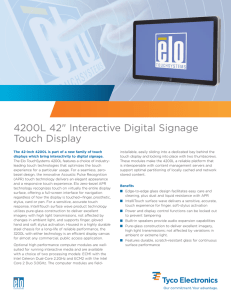 4200L 42" Interactive Digital Signage Touch Display