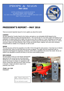 SAAM Newsletter May 2016 - South Australian Aviation Museum