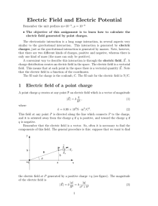 Electric Field and Electric Potential