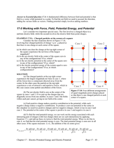 17-5 Working with Force, Field, Potential Energy, and
