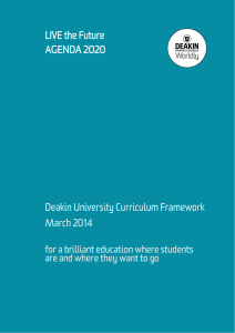 AGENDA 2020 curriculum framework updated