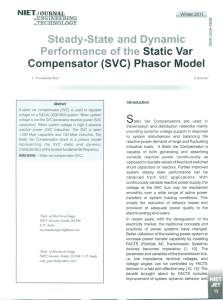 Steady-State and Dynamic Performance of the Static Var