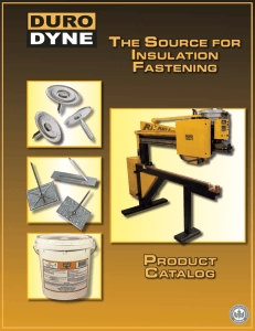 the Source for InSulatIon faStenIng
