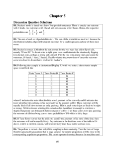 Chapter 5 Discussion Question Solutions
