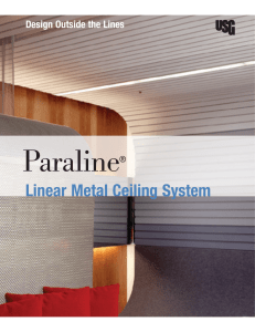 USG Paraline® Linear Metal Ceiling System Brochure (English