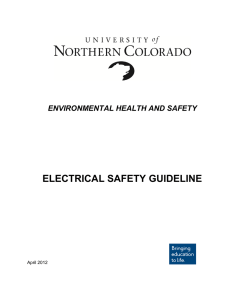 electrical safety guideline - University of Northern Colorado