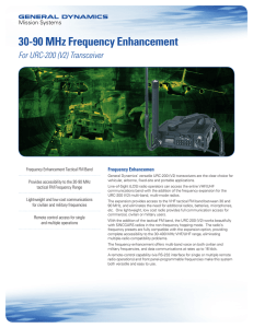 30-90 MHz Frequency Enhancement