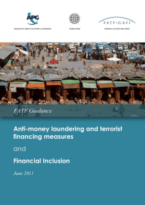 AML/CFT and Financial Inclusion