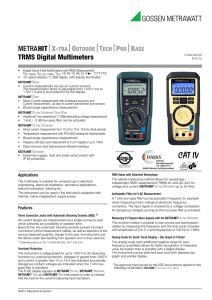 TRMS Digital Multimeters