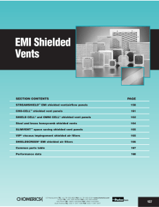 data on EMI Shielded Vents