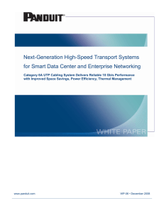 Panduit`s Next-Generation High-Speed Transport Systems for Smart