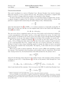 Physics 102 Lab Brief Induced Electromotive Force Faraday`s Law