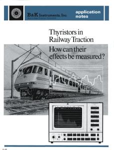 Thyristors in Railway Traction How can their effects b