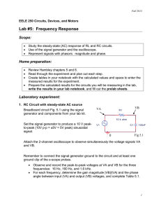 Lab #5: Frequency Response