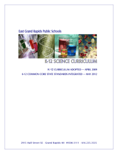 k-12 curriculum adopted ― april 2009 6