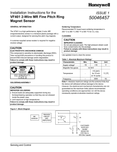 VF401 Sensor - Honeywell Sensing and Control