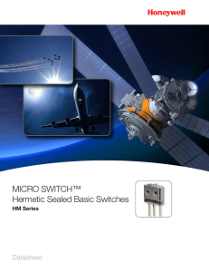 MICRO SWITCH™ HM Series Hermetic Sealed Basic Switches
