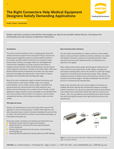 Medical White Paper March 2016 - HARTING