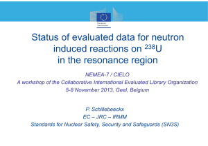 P. Schillebeeckx, Status of evaluated data for neutron induced