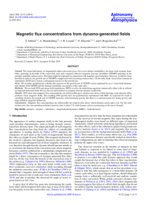 Magnetic flux concentrations from dynamo