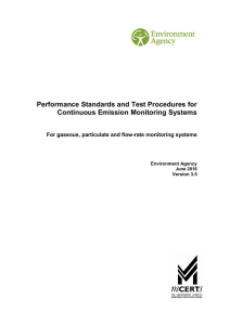 Performance standards and test procedures for continuous