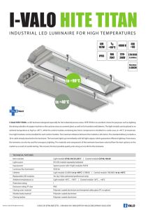 INDUSTRIAL LED LUMINAIRE FOR HIGH TEMPERATURES - I-Valo