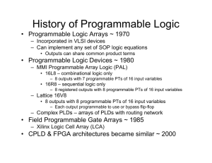 History of Programmable Logic