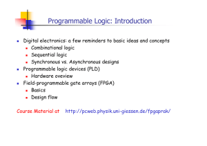 Programmable Logic: Introduction