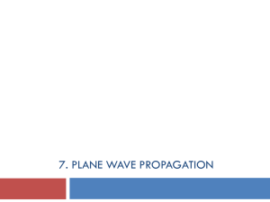 Plane-wave Propagation - Sonoma State University