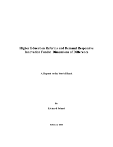 Higher Education Reforms and Demand Responsive