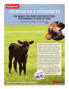 Colostrx CR-CS Product Flyer