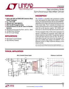 LT8309 – Secondary-Side Synchronous