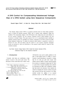 A DVR Control for Compensating Unbalanced Voltage Dips of a