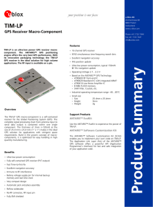 TIM-LP Product Summary GPS.G3-MS3-02028