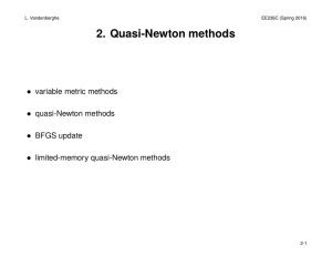 2. Quasi-Newton methods