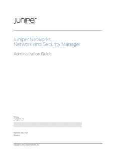 Network and Security Manager Administration