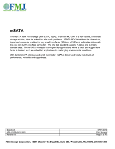 The mSATA from FMJ Storage (mini