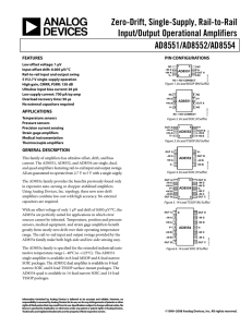 Analog Devices AD8552ARZ datasheet: pdf