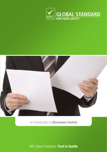 Document Control - BRC Global Standards