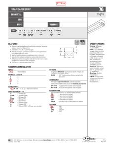 CDi Bldg G Light Fixture Cut-Sheets - Comma