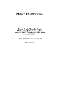 NuSMV 2.5 User Manual