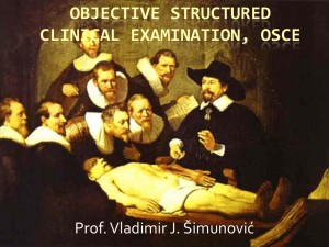 Objective structured clinical examination, OSCE