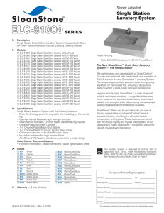 ELC-81000 Sinks Information Sheet