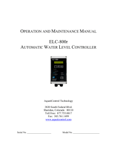 ELC-800r Manual