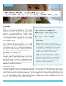 RTT-ELC Fact Sheet - Child Development (CA Dept of Education)