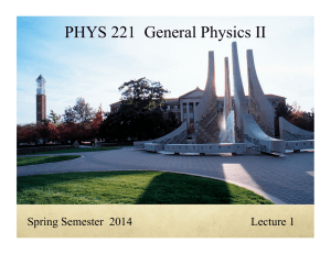PHYS 221 General Physics II