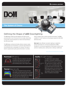 Defining the Shape of LED Downlighting